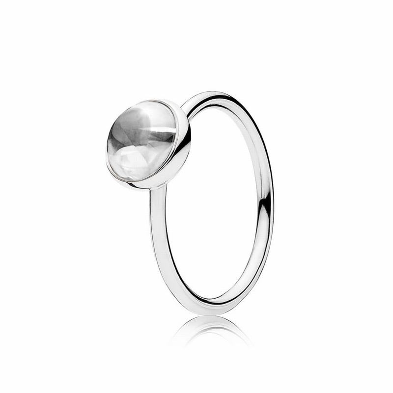 Pandora Poetic Droplet Stackable Ring Silver Egypt OP7495083